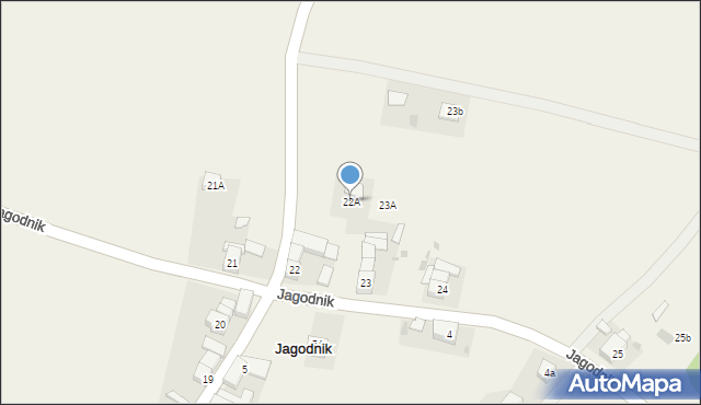 Jagodnik, Jagodnik, 22A, mapa Jagodnik