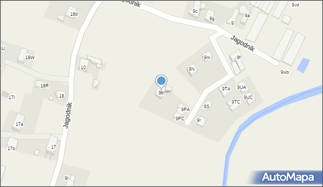 Jagodnik, Jagodnik, 9d, mapa Jagodnik