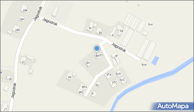 Jagodnik, Jagodnik, 9m, mapa Jagodnik