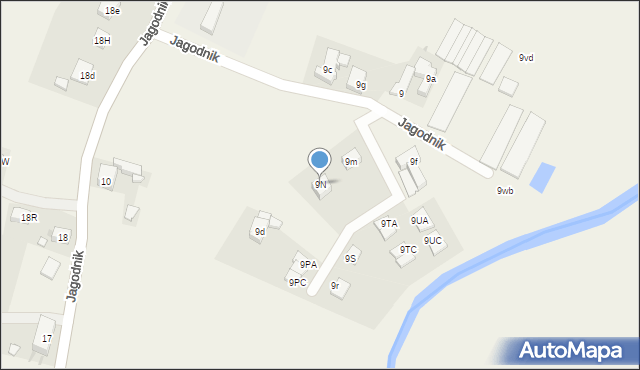 Jagodnik, Jagodnik, 9N, mapa Jagodnik