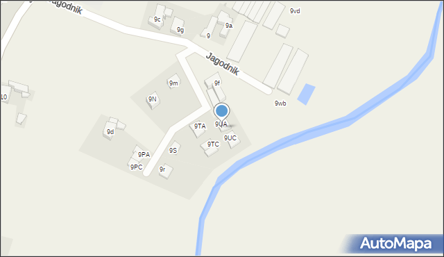 Jagodnik, Jagodnik, 9UB, mapa Jagodnik