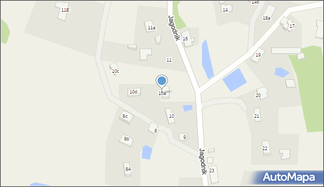 Jagodnik, Jagodnik, 10a, mapa Jagodnik