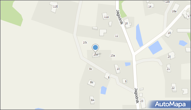 Jagodnik, Jagodnik, 10d, mapa Jagodnik