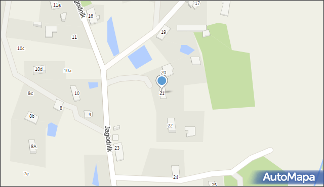 Jagodnik, Jagodnik, 21, mapa Jagodnik