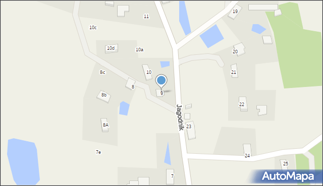 Jagodnik, Jagodnik, 9, mapa Jagodnik