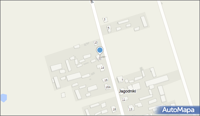 Jagodniki, Jagodniki, 12, mapa Jagodniki