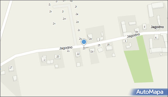 Jagodno, Jagodno, 23, mapa Jagodno