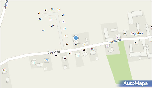 Jagodno, Jagodno, 2a, mapa Jagodno