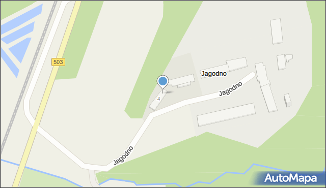 Jagodno, Jagodno, 4a, mapa Jagodno