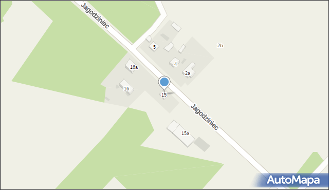 Jagodziniec, Jagodziniec, 15, mapa Jagodziniec