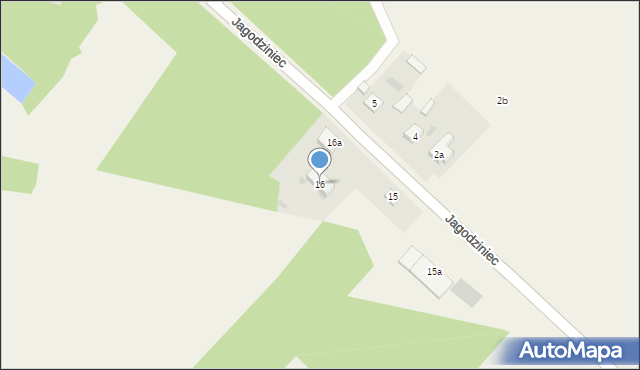 Jagodziniec, Jagodziniec, 16, mapa Jagodziniec