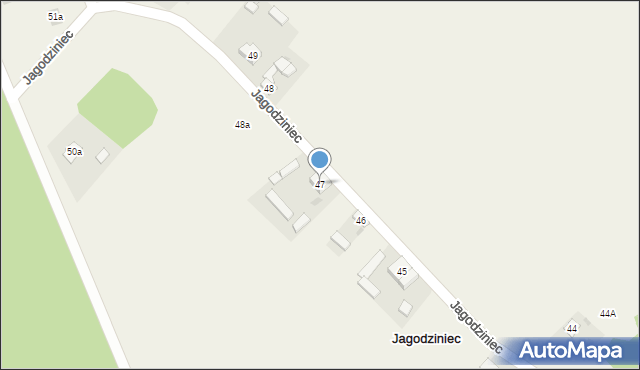 Jagodziniec, Jagodziniec, 47, mapa Jagodziniec