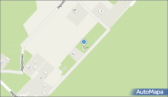 Jagodziniec, Jagodziniec, 7a, mapa Jagodziniec