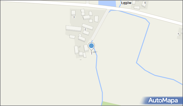 Jagoszyce, Jagoszyce, 1, mapa Jagoszyce