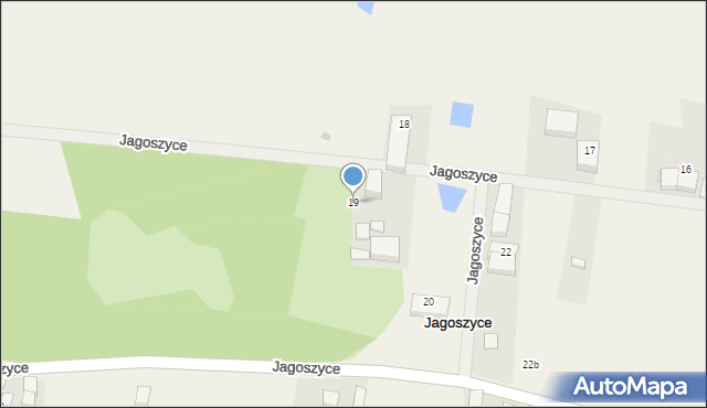 Jagoszyce, Jagoszyce, 19, mapa Jagoszyce