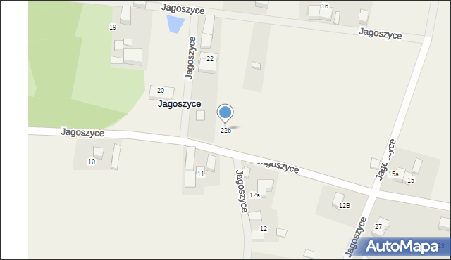 Jagoszyce, Jagoszyce, 22b, mapa Jagoszyce