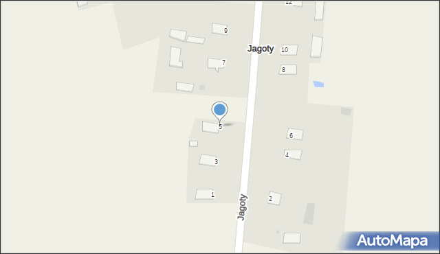 Jagoty, Jagoty, 5, mapa Jagoty