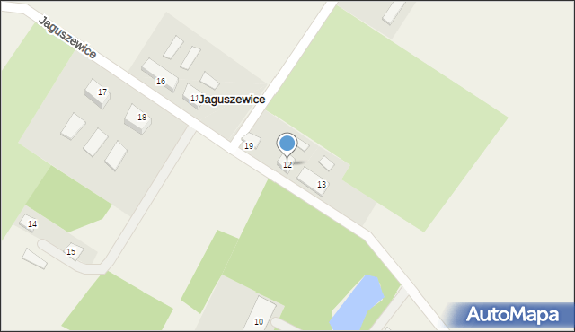 Jaguszewice, Jaguszewice, 12, mapa Jaguszewice