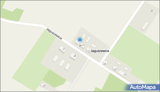 Jaguszewice, Jaguszewice, 16, mapa Jaguszewice