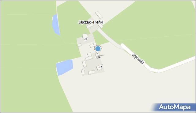 Jajczaki, Jajczaki, 45a, mapa Jajczaki