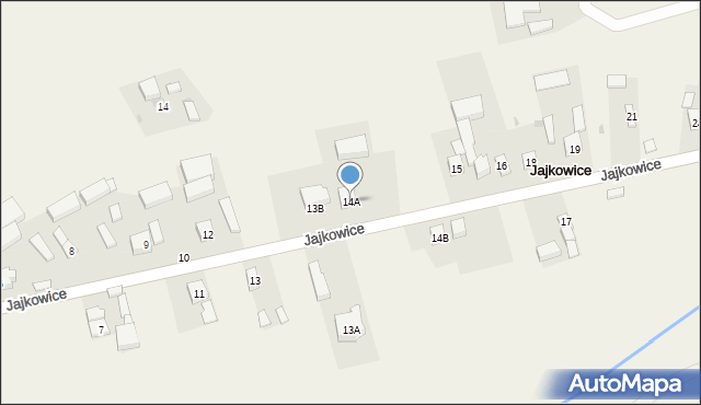 Jajkowice, Jajkowice, 14A, mapa Jajkowice