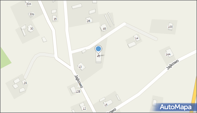 Jajkowo, Jajkowo, 45, mapa Jajkowo