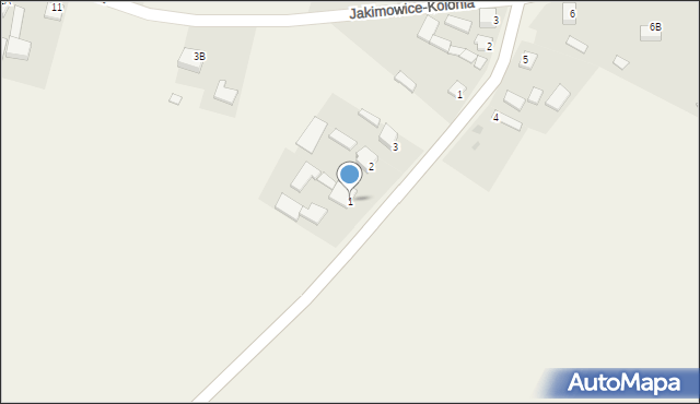 Jakimowice, Jakimowice, 1, mapa Jakimowice