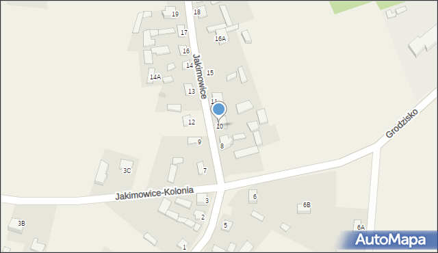 Jakimowice, Jakimowice, 10, mapa Jakimowice