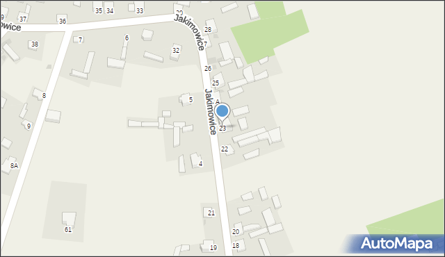 Jakimowice, Jakimowice, 23, mapa Jakimowice