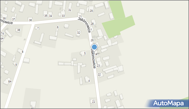 Jakimowice, Jakimowice, 24A, mapa Jakimowice