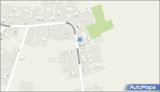 Jakimowice, Jakimowice, 25, mapa Jakimowice