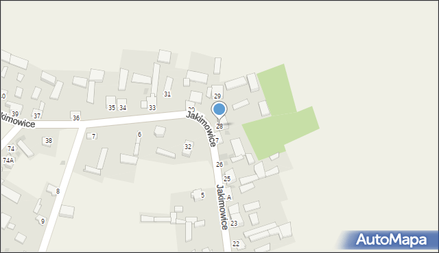 Jakimowice, Jakimowice, 28, mapa Jakimowice