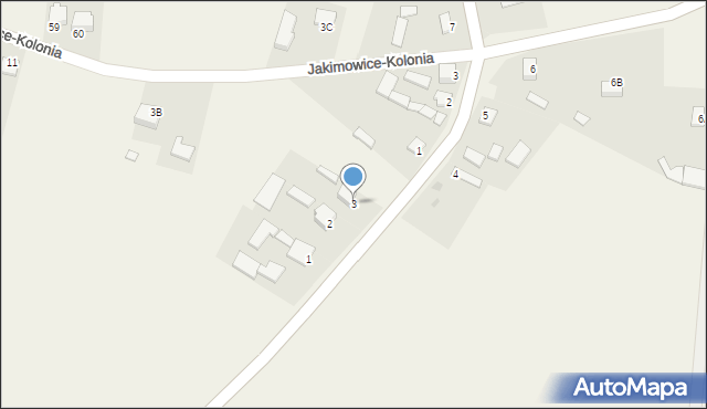 Jakimowice, Jakimowice, 3, mapa Jakimowice