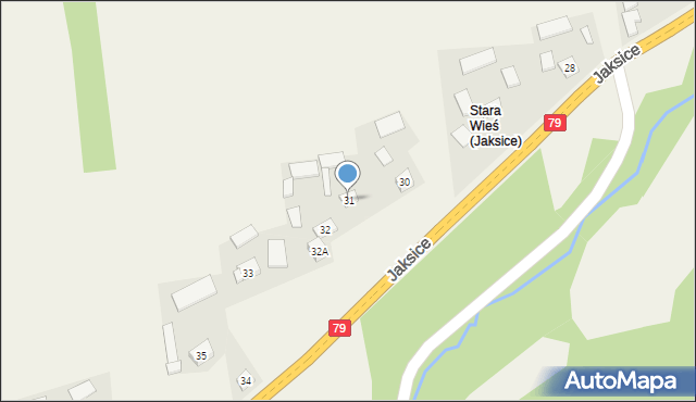 Jaksice, Jaksice, 31, mapa Jaksice