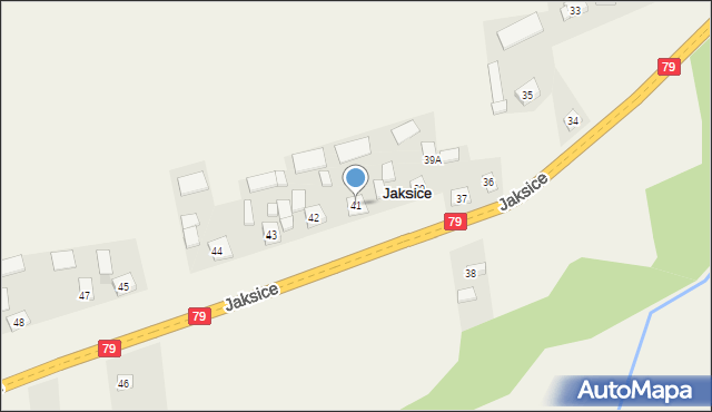 Jaksice, Jaksice, 41, mapa Jaksice