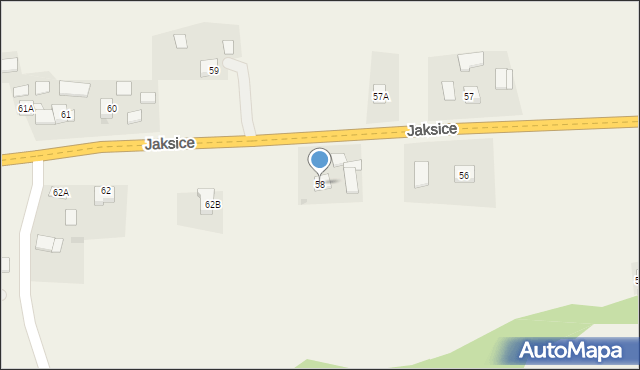 Jaksice, Jaksice, 58, mapa Jaksice