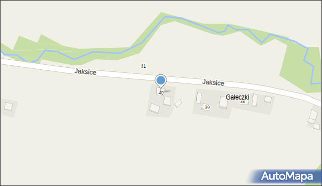 Jaksice, Jaksice, 40, mapa Jaksice