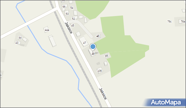 Jaksice, Jaksice, 49, mapa Jaksice