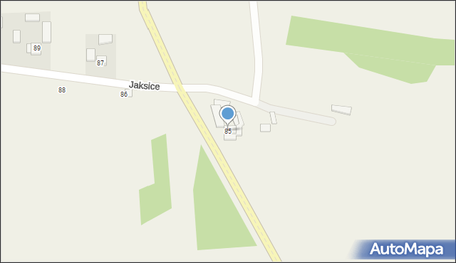 Jaksice, Jaksice, 85, mapa Jaksice