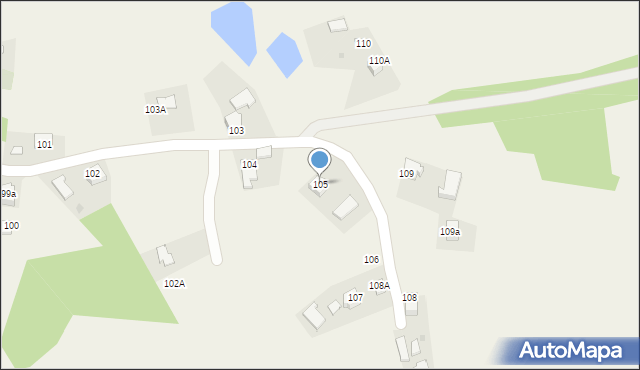 Jaksmanice, Jaksmanice, 105, mapa Jaksmanice