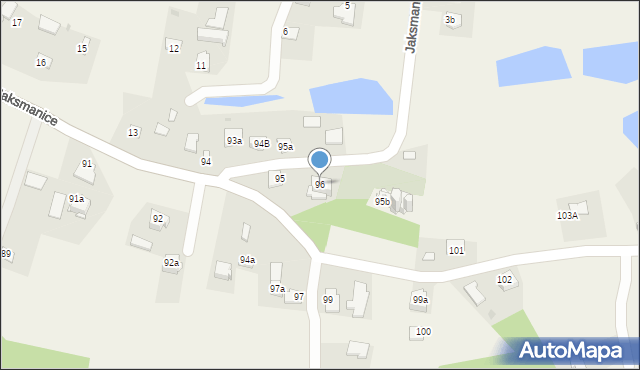 Jaksmanice, Jaksmanice, 96, mapa Jaksmanice