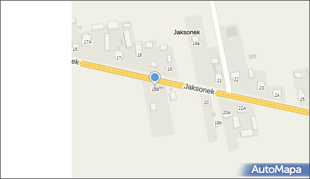 Jaksonek, Jaksonek, 18a, mapa Jaksonek