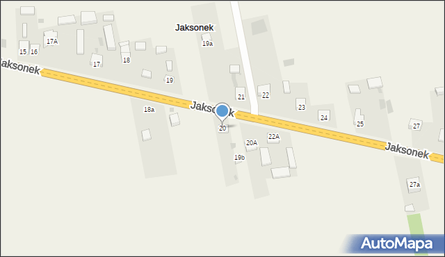 Jaksonek, Jaksonek, 20, mapa Jaksonek