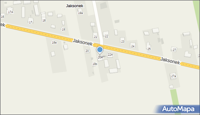 Jaksonek, Jaksonek, 20A, mapa Jaksonek