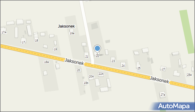 Jaksonek, Jaksonek, 22, mapa Jaksonek