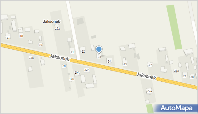 Jaksonek, Jaksonek, 23, mapa Jaksonek