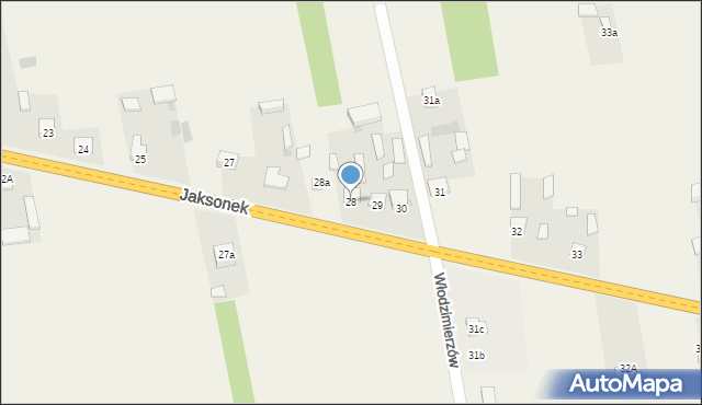 Jaksonek, Jaksonek, 28, mapa Jaksonek