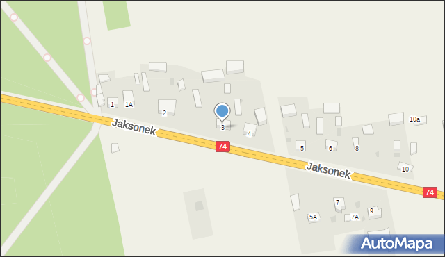 Jaksonek, Jaksonek, 3, mapa Jaksonek