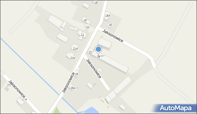 Jaksonowice, Jaksonowice, 25, mapa Jaksonowice