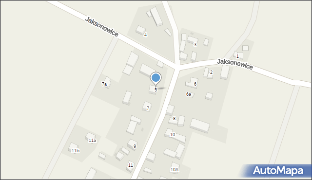 Jaksonowice, Jaksonowice, 5, mapa Jaksonowice